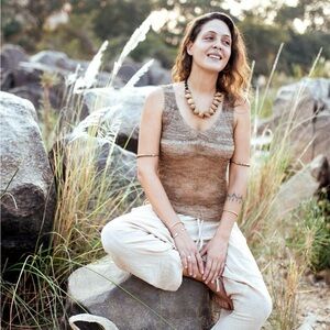 Natural Nettle Knitted Top